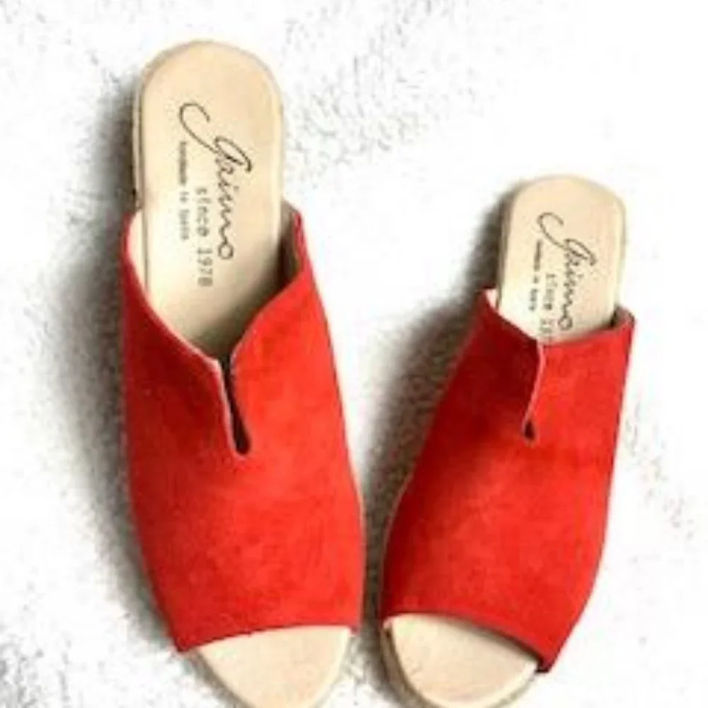 GAIMO Suede Wedge Espadrilles